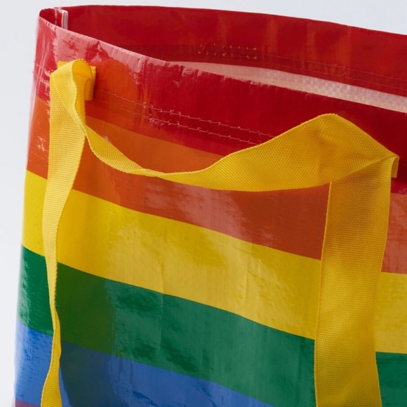 FREE w/ purchase NWT IKEA rainbow pride tote bag - Picture 7 of 7